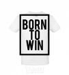 Men's T-Shirt Born to win White фото