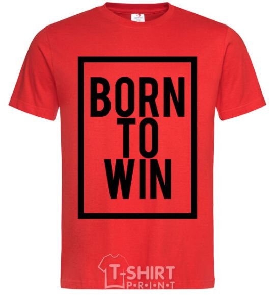 Men's T-Shirt Born to win red фото