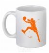 Ceramic mug Basketball jump White фото