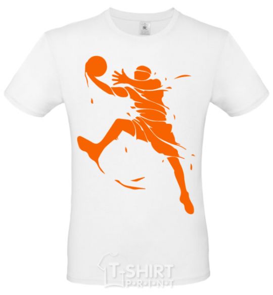 Men's T-Shirt Basketball jump White фото