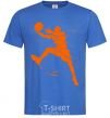 Men's T-Shirt Basketball jump royal-blue фото