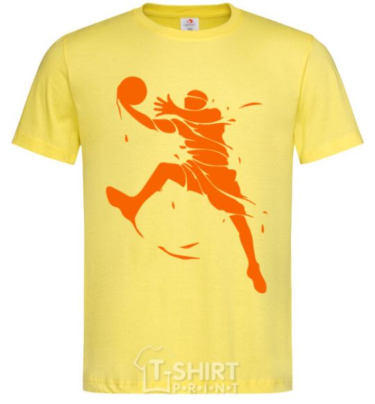 Men's T-Shirt Basketball jump cornsilk фото