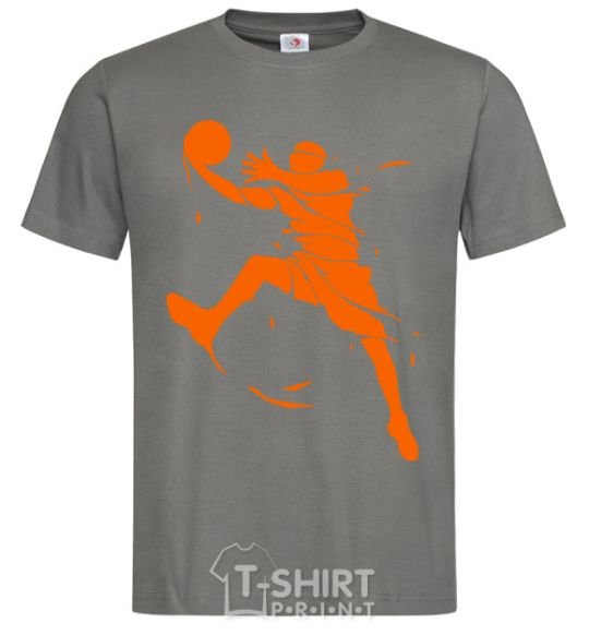Men's T-Shirt Basketball jump dark-grey фото