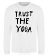 Sweatshirt Trust the yoga White фото