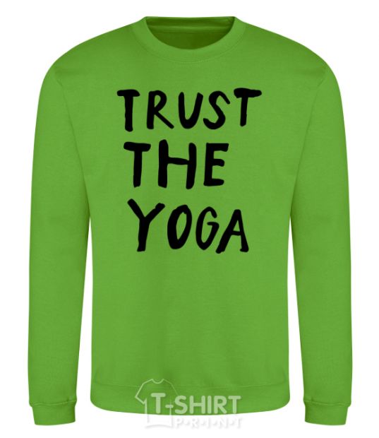 Sweatshirt Trust the yoga orchid-green фото