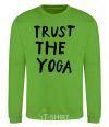 Sweatshirt Trust the yoga orchid-green фото