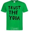 Мужская футболка Trust the yoga Зеленый фото