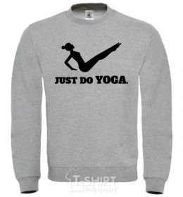 Sweatshirt Just do yoga sport-grey фото