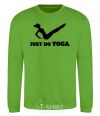 Sweatshirt Just do yoga orchid-green фото