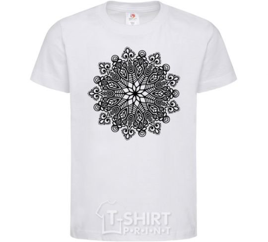 Kids T-shirt Hindi pattern White фото