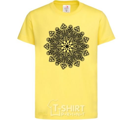 Kids T-shirt Hindi pattern cornsilk фото