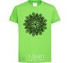 Kids T-shirt Hindi pattern orchid-green фото