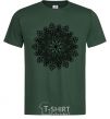 Мужская футболка Узор хинди Темно-зеленый фото