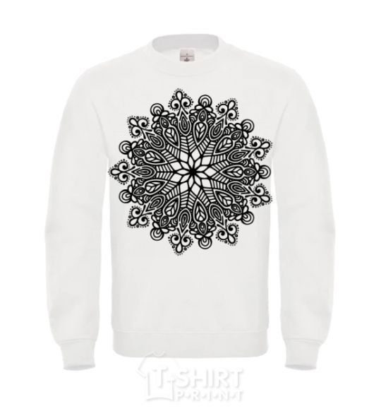 Sweatshirt Hindi pattern White фото