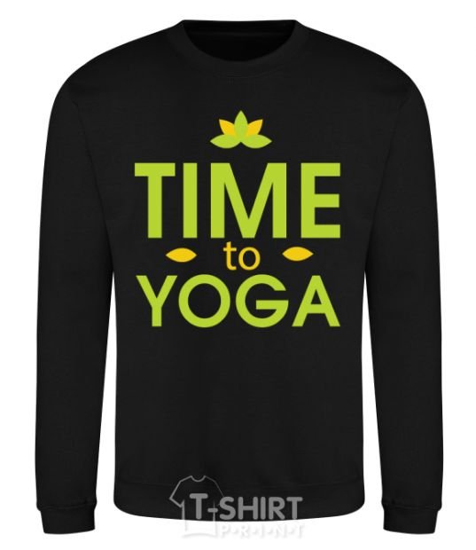 Sweatshirt Time to yoga black фото