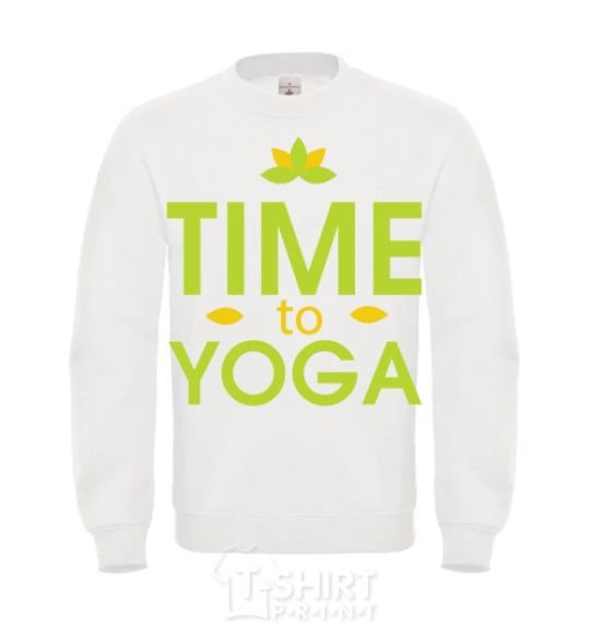 Sweatshirt Time to yoga White фото