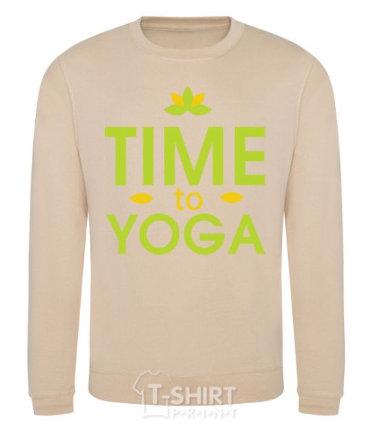 Sweatshirt Time to yoga sand фото