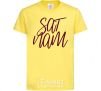 Kids T-shirt Sat nam cornsilk фото