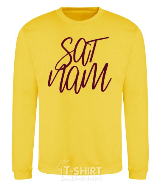 Sweatshirt Sat nam yellow фото