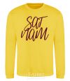 Sweatshirt Sat nam yellow фото