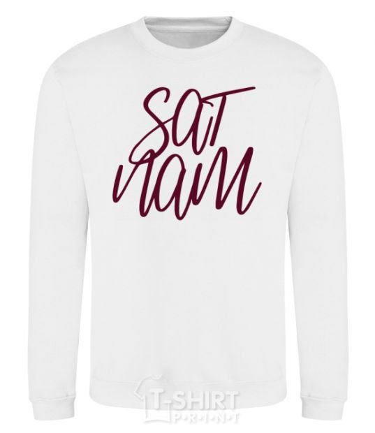 Sweatshirt Sat nam White фото