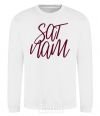 Sweatshirt Sat nam White фото