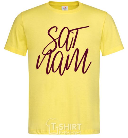 Мужская футболка Sat nam Лимонный фото