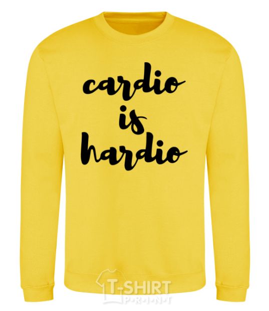 Sweatshirt Cardio is hardio yellow фото