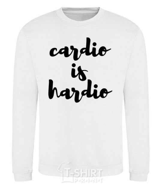 Sweatshirt Cardio is hardio White фото