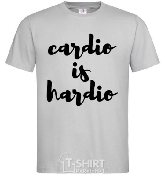 Men's T-Shirt Cardio is hardio grey фото