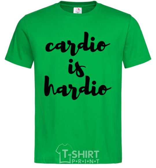 Men's T-Shirt Cardio is hardio kelly-green фото