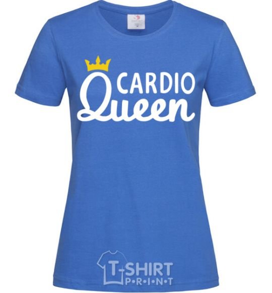 Women's T-shirt Cardio queen royal-blue фото