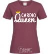Women's T-shirt Cardio queen burgundy фото