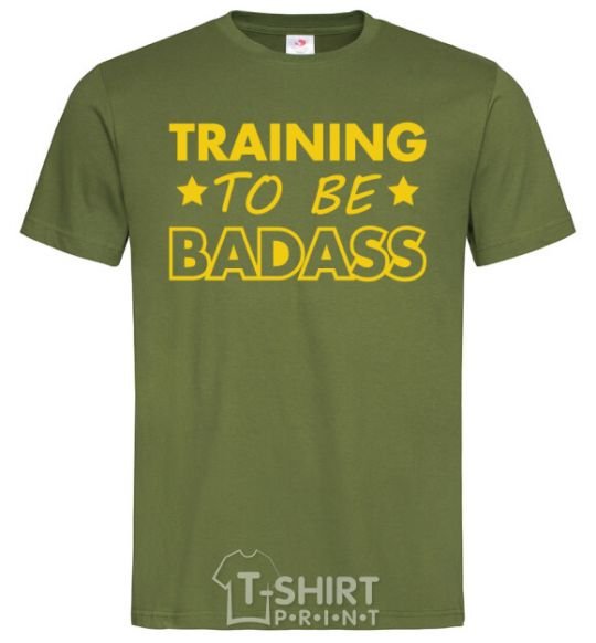 Men's T-Shirt Training to be badass millennial-khaki фото