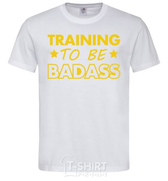 Men's T-Shirt Training to be badass White фото