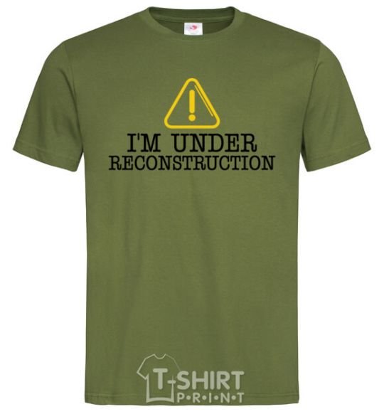 Men's T-Shirt I'm under reconstruction millennial-khaki фото
