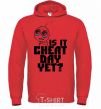 Men`s hoodie Is it cheat day yet bright-red фото