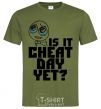 Men's T-Shirt Is it cheat day yet millennial-khaki фото