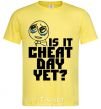 Men's T-Shirt Is it cheat day yet cornsilk фото
