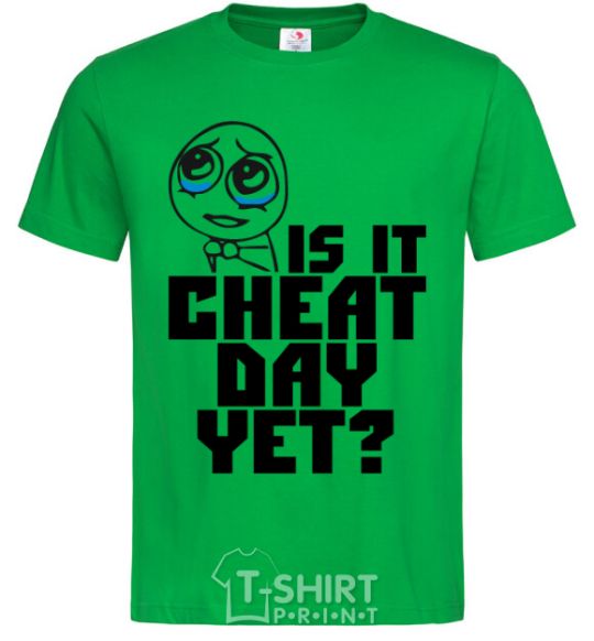 Men's T-Shirt Is it cheat day yet kelly-green фото