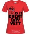 Женская футболка Is it cheat day yet Красный фото