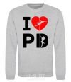 Sweatshirt I love PD sport-grey фото