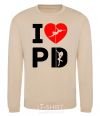 Sweatshirt I love PD sand фото