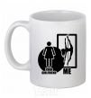 Ceramic mug Your girlfriend and me White фото