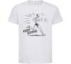 Kids T-shirt Keep going run White фото