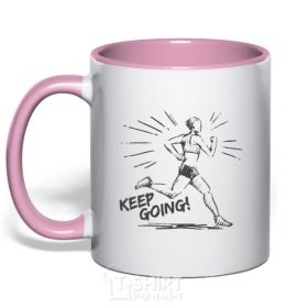 Mug with a colored handle