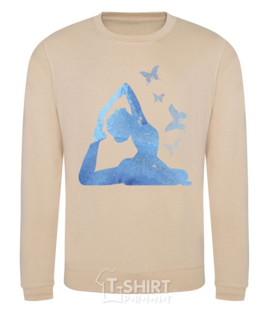 Sweatshirt Yoga girl sand фото