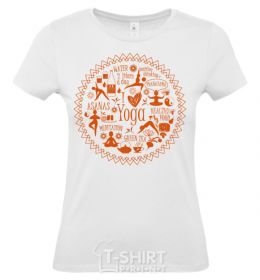 Women's T-shirt Yoga stuff White фото