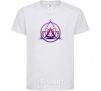 Kids T-shirt Yoga lotus White фото