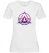 Women's T-shirt Yoga lotus White фото